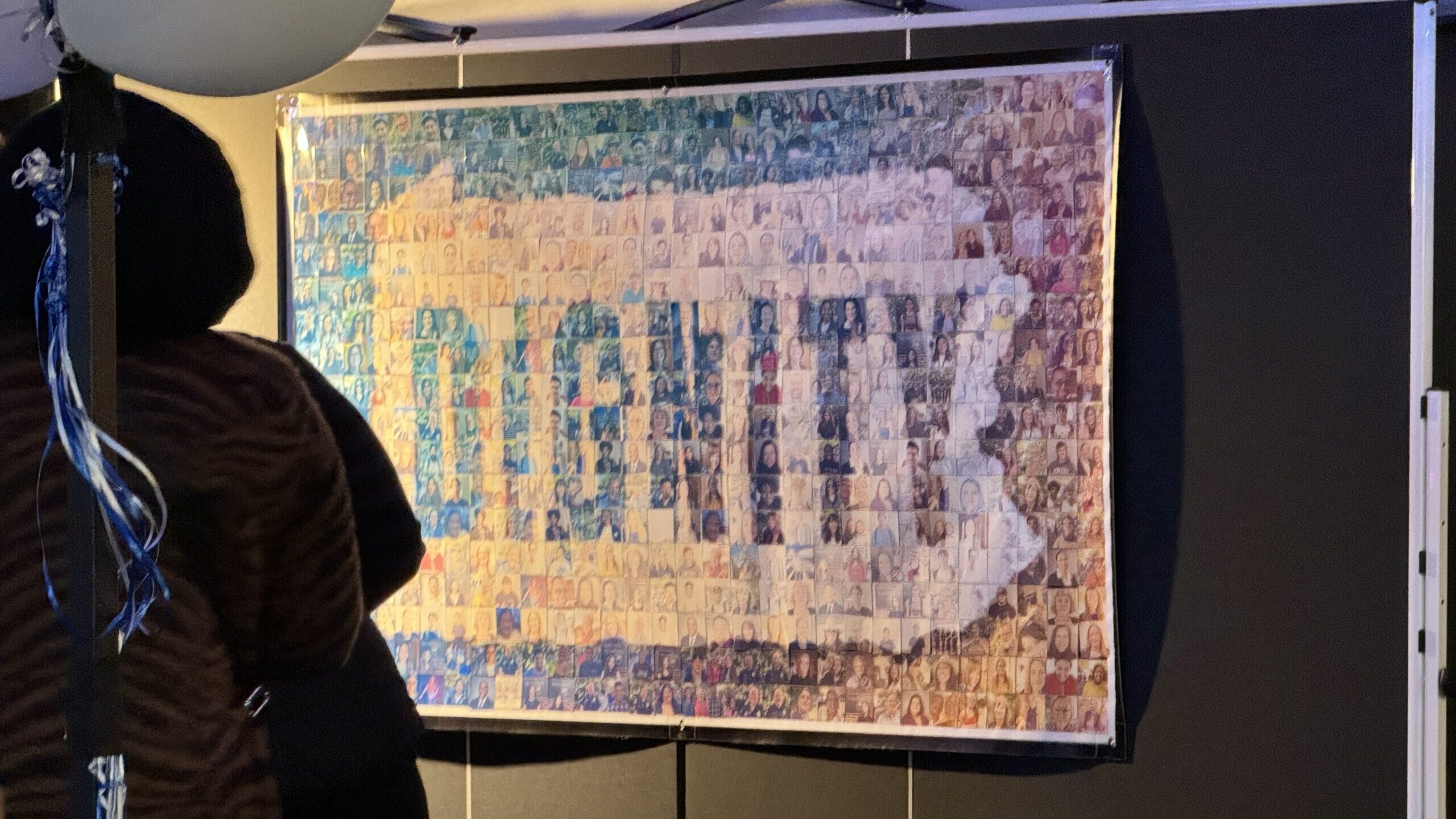 A mosaic image created by the faces of hundreds of individuals from Pennsylvania and beyond that have pledged to embrace the dignity of others. The mosaic tiles combine to form the outline of Pennsylvania and the word "Dignity."