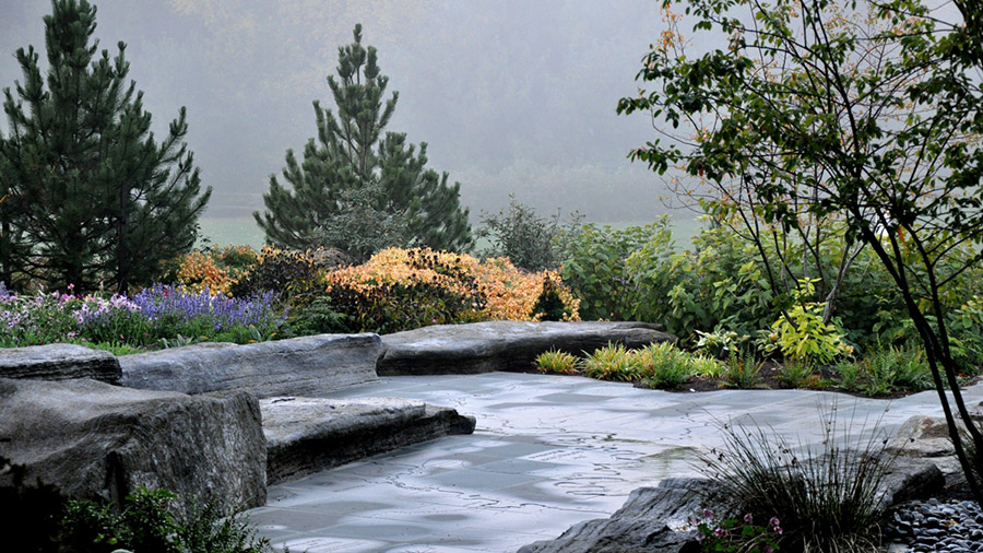 The Ridge and Valley Sculpture at the Arboretum